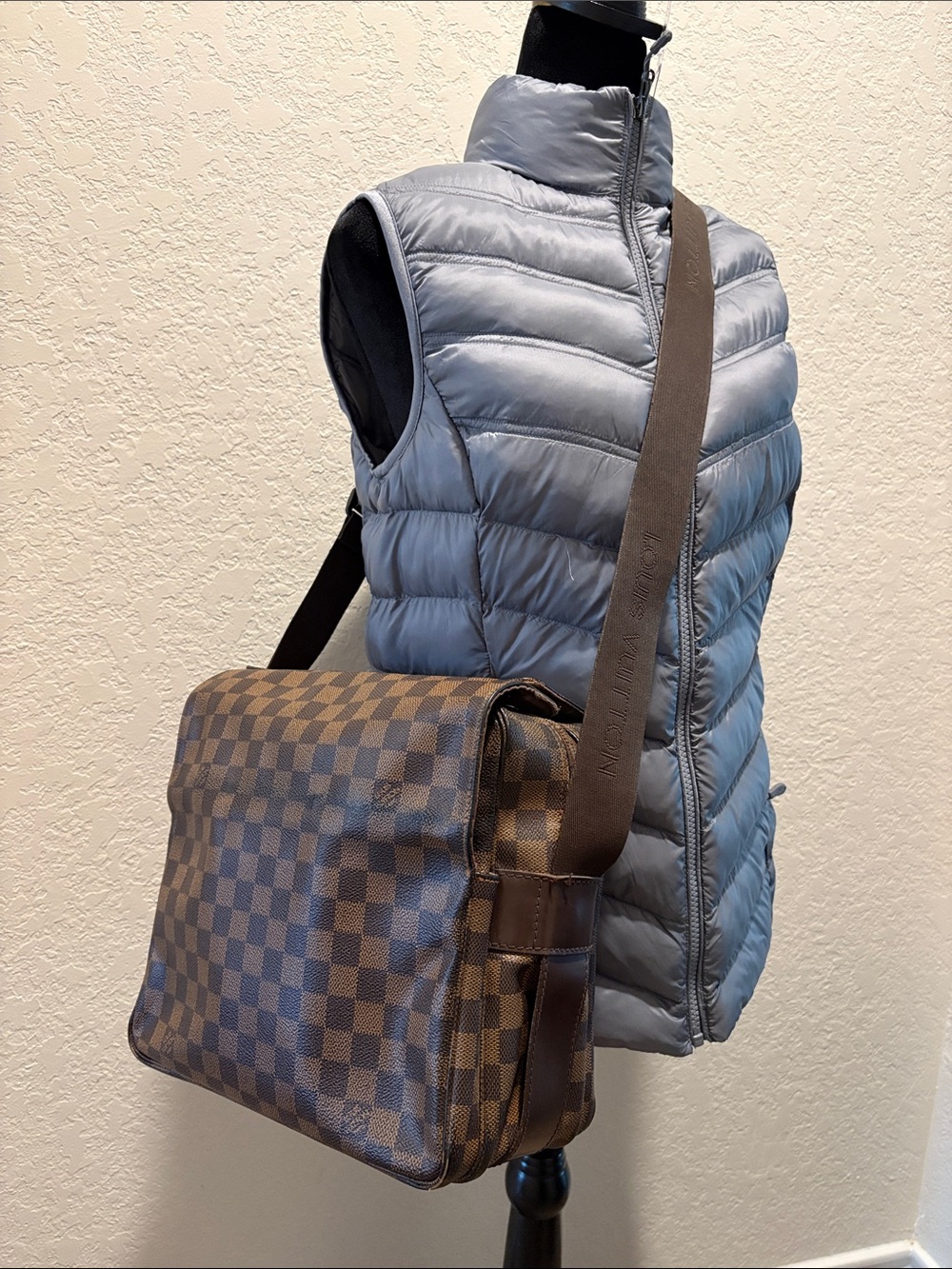 Louis Vuitton LV Crossbody bag  Naviglio Brown Damier